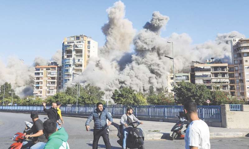 Israel Bombs Beirut Hospital, Apartments in Broad Daylight